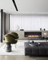 Ecosmart Fire Flex 86SS.BXR Single Sided Fireplace Insert - Black Finish / Stainless Steel Burner - ESF.FX.86SS.BXR